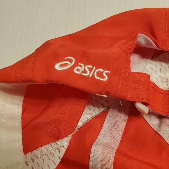 Asics golf hat cap. Color red /white. 100% Polyester. One size fits most - Picture 12 of 13